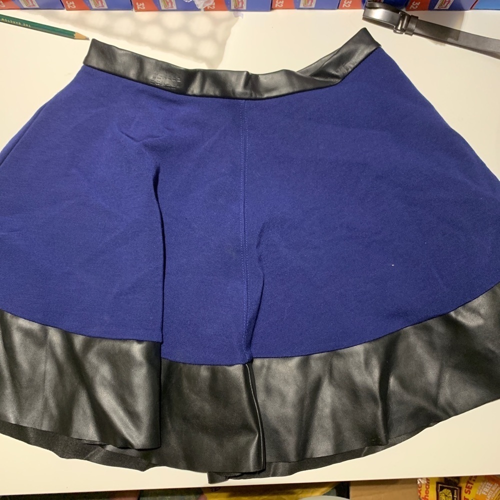 Topshop pleather skirt